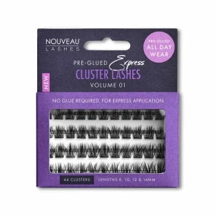 Pre-Glued Express Cluster Lashes Kit - Volume Style