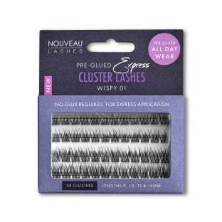 Pre-Glued Express Cluster Lashes Kit - Wispy Style