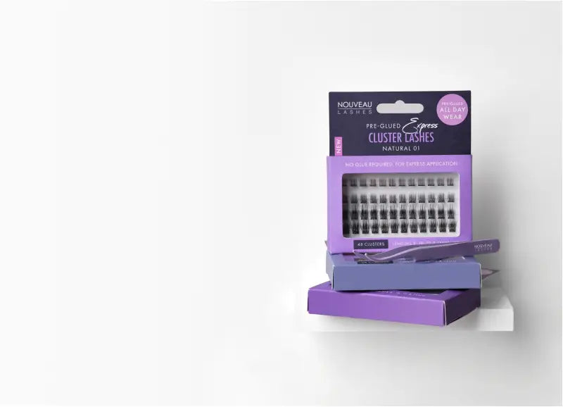 Nouveau Lashes: Vegansk Punktvipper - Natural Style - cluster lashes