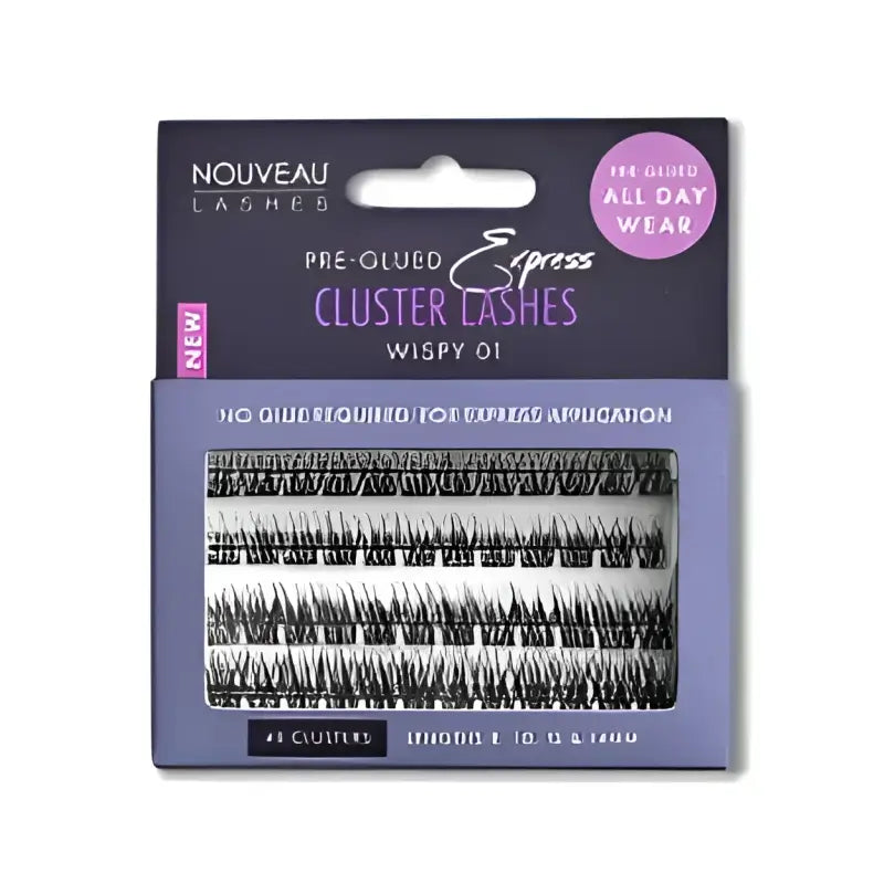 Nouveau Lashes: Vegansk Punktvipper - Wispy Style - cluster lashes